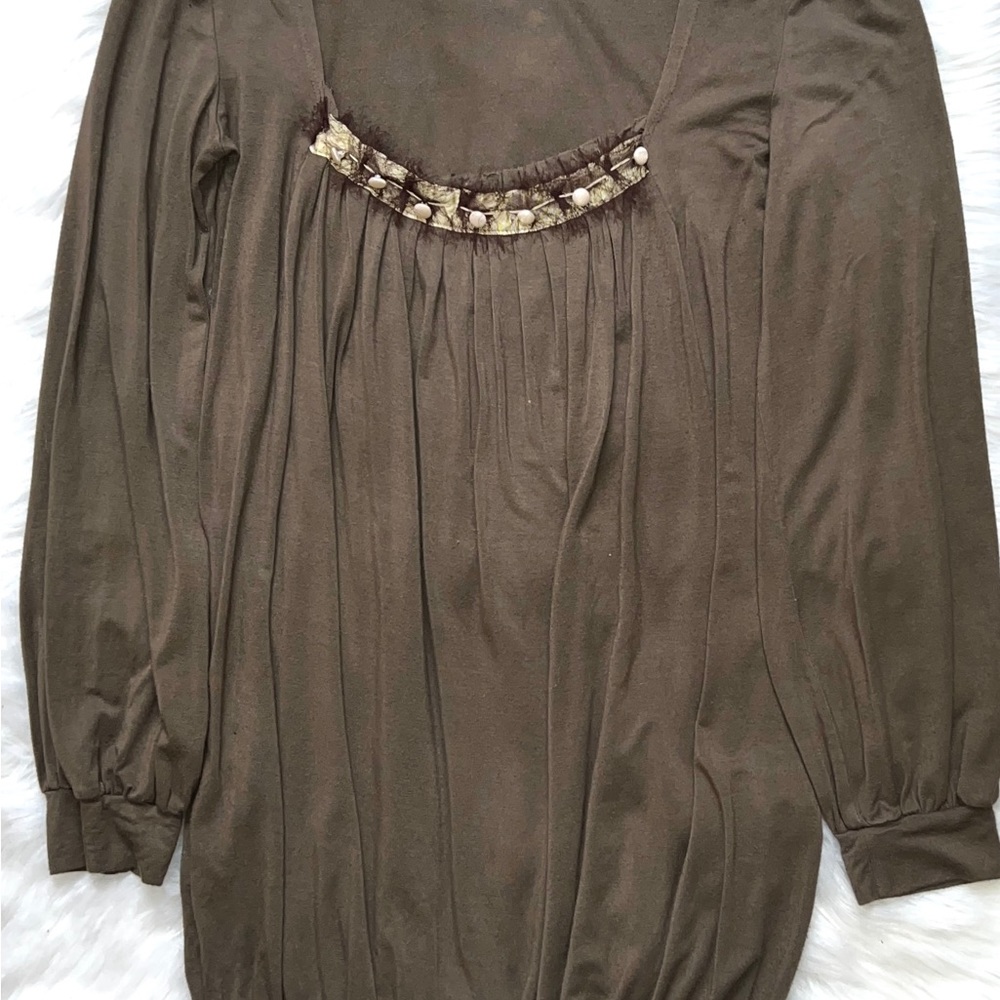 Beaded ‘Long Sleeve’ Blouse